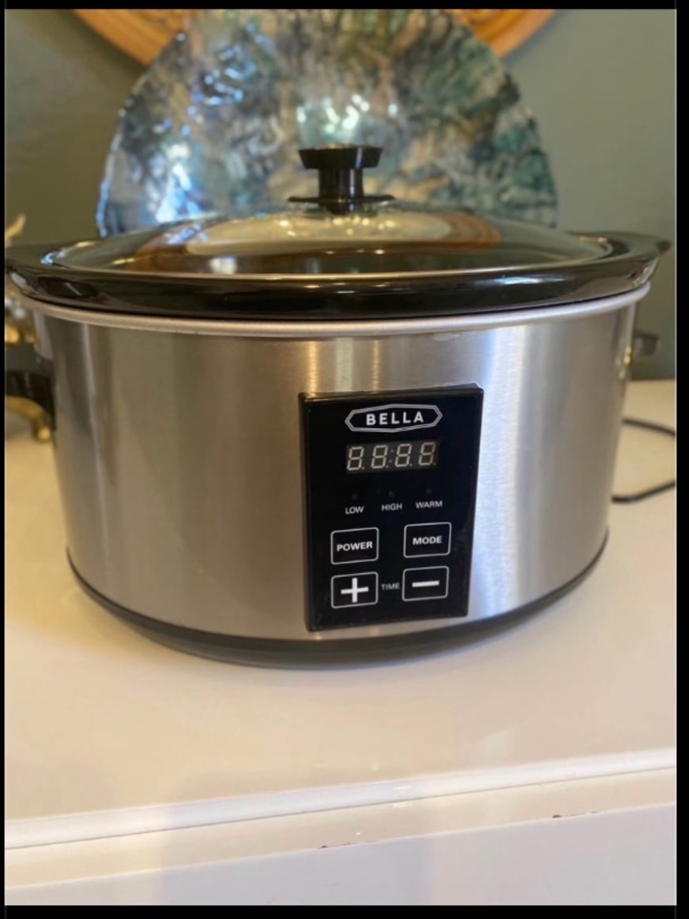 Bella Stainless Steel Slow Cooker - Silver 5 Quarts